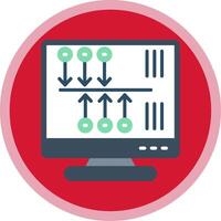 TimeFlat Multi Circle Flat Multi Circle Icon vector