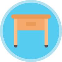 Side Table Flat Multi Circle Icon vector