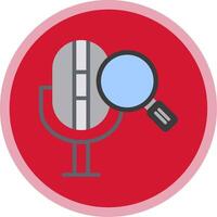 Search Flat Multi Circle Icon vector