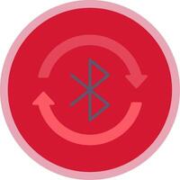 Bluetooth Flat Multi Circle Icon vector