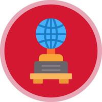Globe Flat Multi Circle Icon vector