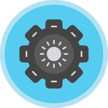 ajuste plano multi circulo icono vector