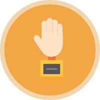 Hand Flat Multi Circle Icon vector