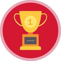Cup Flat Multi Circle Icon vector