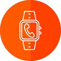 Incoming Call Line Yellow White Icon vector