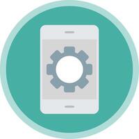 Smartphone Flat Multi Circle Icon vector