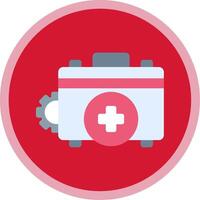 Medical Flat Multi Circle Icon vector