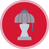 Lamp Flat Multi Circle Icon vector