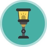 Lamp Flat Multi Circle Icon vector