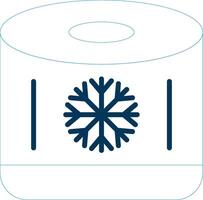 Air Filter Line Blue Two Color Icon vector