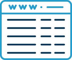 Web Programming Line Blue Two Color Icon vector