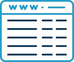 Web Programming Line Blue Two Color Icon vector