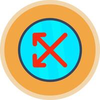 Split Flat Multi Circle Icon vector