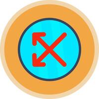 Split Flat Multi Circle Icon vector