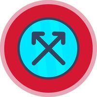 Split Flat Multi Circle Icon vector