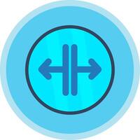 SPLIT Flat Multi Circle Icon vector