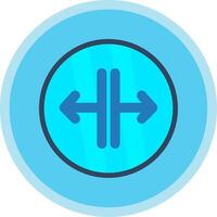 SPLIT Flat Multi Circle Icon vector