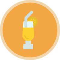 Cocktail Flat Multi Circle Icon vector