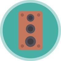 Speaker Flat Multi Circle Icon vector