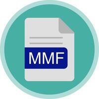 MMF File Format Flat Multi Circle Icon vector