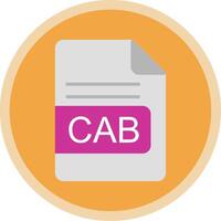 CAB File Format Flat Multi Circle Icon vector