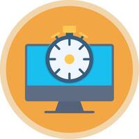 High Speed Communication Flat Multi Circle Icon vector