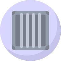 Jail Flat Bubble Icon vector