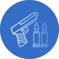 Bullet Flat Bubble Icon vector