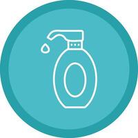 Lotion Line Multi Circle Icon vector