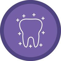 Tooth Line Multi Circle Icon vector