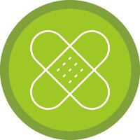 Band Aid Line Multi Circle Icon vector