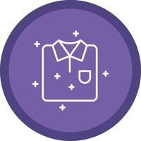 Shirt Line Multi Circle Icon vector