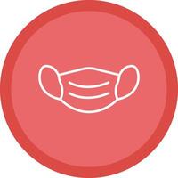 Face Mask Line Multi Circle Icon vector