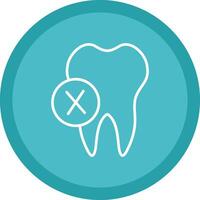 Dentist Line Multi Circle Icon vector