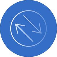Swap Flat Bubble Icon vector