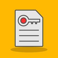 Keyword Generator Filled Shadow Icon vector