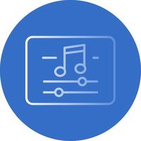 Music And Multimeda Flat Bubble Icon vector