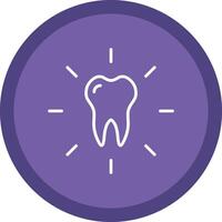 Dental Care Line Multi Circle Icon vector