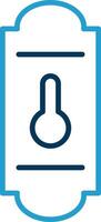 Handle Line Blue Two Color Icon vector