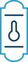 Handle Line Blue Two Color Icon vector