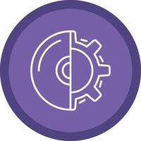 Software Development Line Multi Circle Icon vector