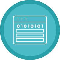 Web Programming Line Multi Circle Icon vector