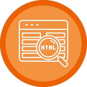 Code Review Line Multi Circle Icon vector