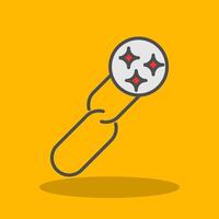 Clean URL Filled Shadow Icon vector
