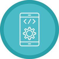 Software Development Line Multi Circle Icon vector