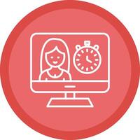 Timer Line Multi Circle Icon vector