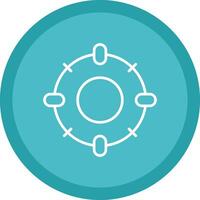 Target Line Multi Circle Icon vector