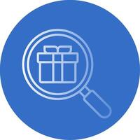 Search Flat Bubble Icon vector