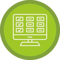 Task List Line Multi Circle Icon vector