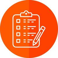 Writing Line Yellow White Icon vector